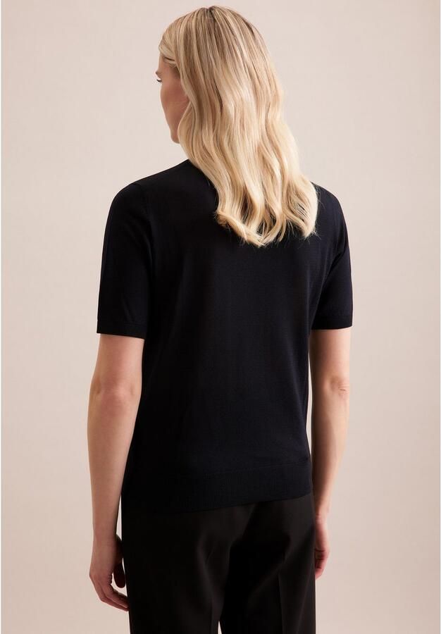 Seidensticker Gebreide trui Zwarte roos 1 2 ronde hals - Foto 4