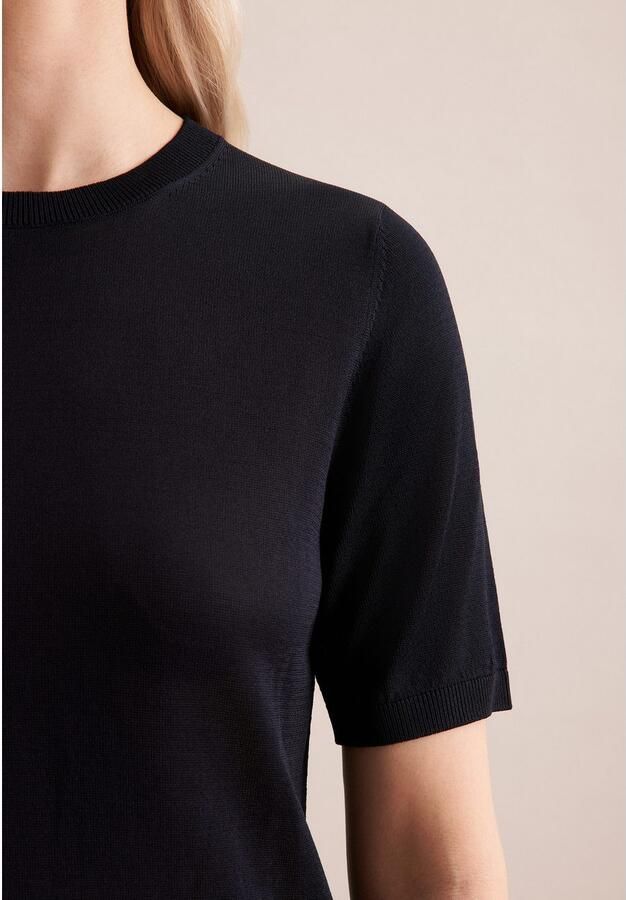 Seidensticker Gebreide trui Zwarte roos 1 2 ronde hals - Foto 5