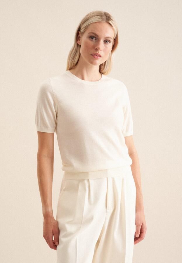 Seidensticker Gebreide trui Zwarte roos 1 2 ronde hals - Foto 8