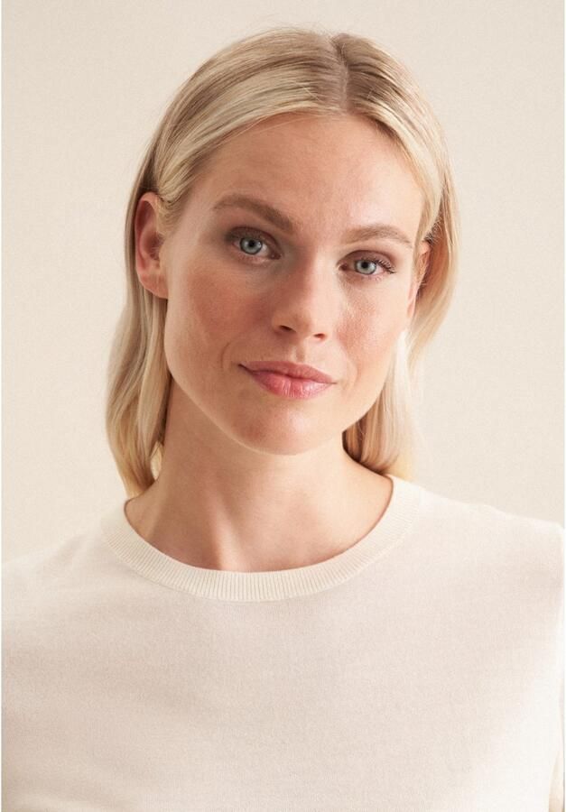 Seidensticker Gebreide trui Zwarte roos 1 2 ronde hals - Foto 2