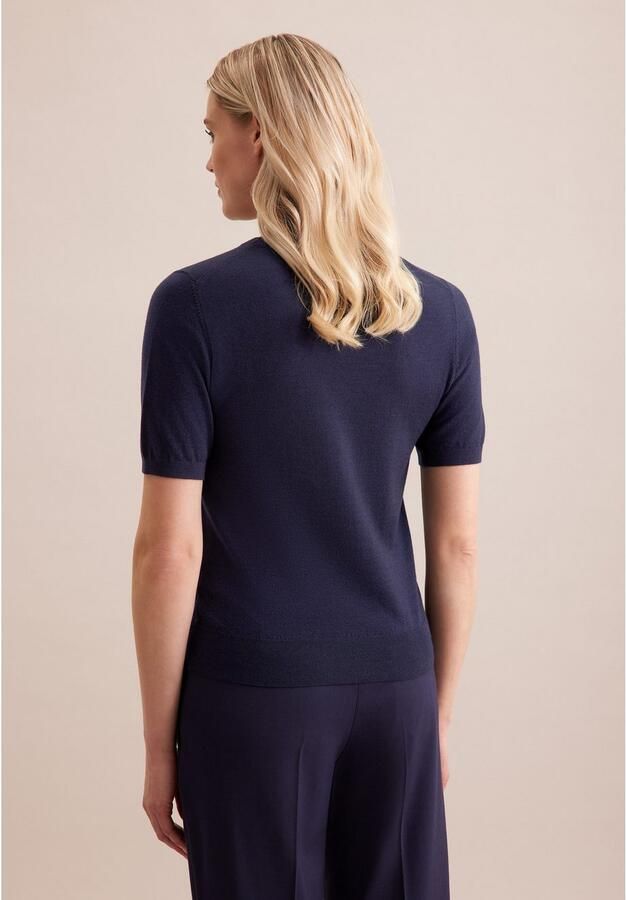 Seidensticker Gebreide trui Zwarte roos 1 2 ronde hals - Foto 4