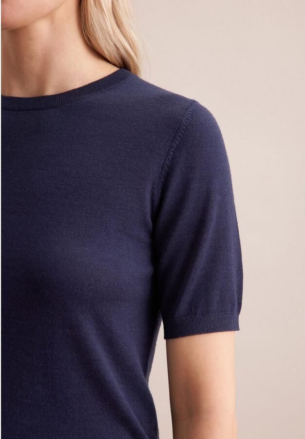 Seidensticker Gebreide trui Zwarte roos 1 2 ronde hals - Foto 5