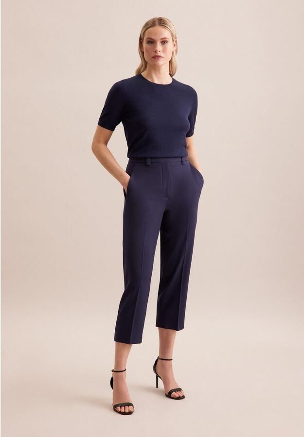 Seidensticker Gebreide trui Zwarte roos 1 2 ronde hals - Foto 7