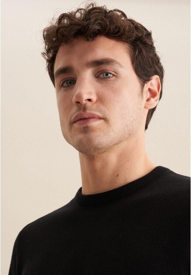 Seidensticker Gebreide trui Zwarte roos - Foto 3