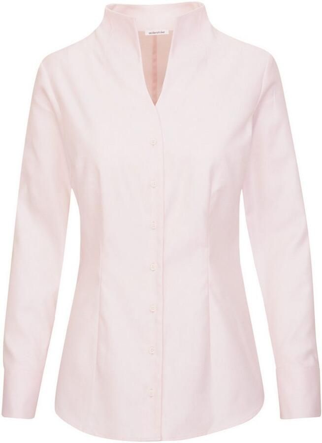 Seidensticker Klassieke blouse Zwarte roos 1 1 kraag uni