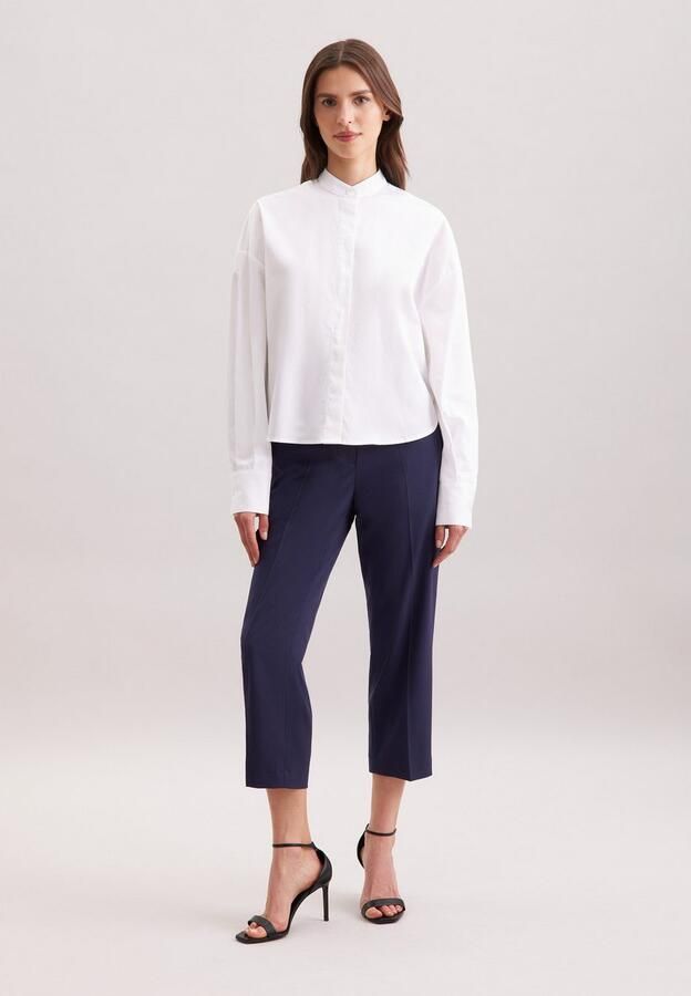 Seidensticker Klassieke blouse Zwarte roos 1 1 ronde hals uni - Foto 6