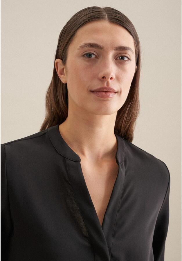 Seidensticker Klassieke blouse Zwarte roos - Foto 3