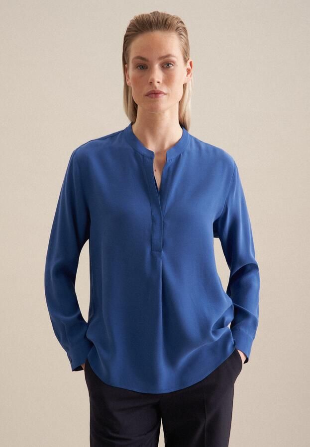 Seidensticker Blouse van viscose met tuniekkraag - Foto 8