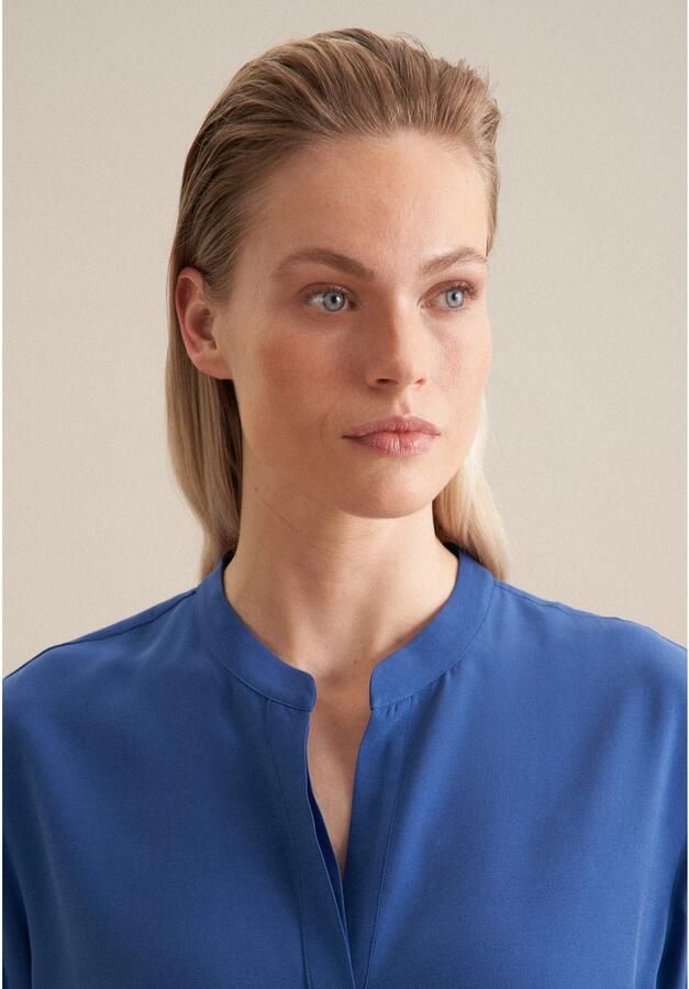 Seidensticker Blouse van viscose met tuniekkraag - Foto 4