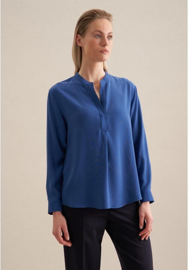 Seidensticker Blouse van viscose met tuniekkraag - Foto 6