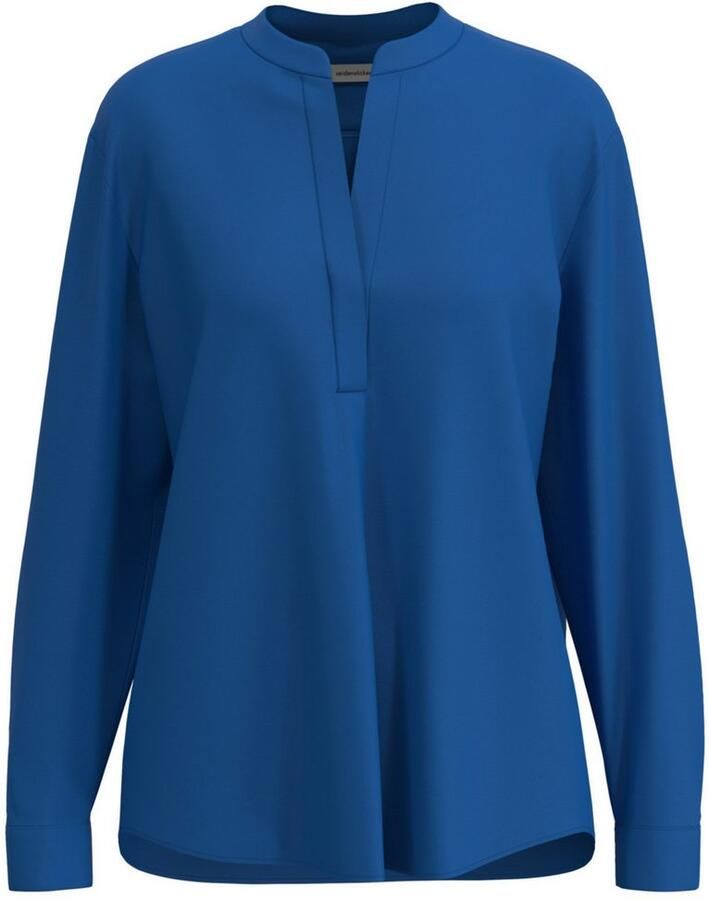 Seidensticker Blouse van viscose met tuniekkraag