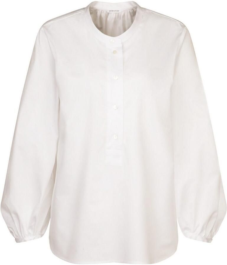 Seidensticker Klassieke blouse Zwarte roos Lange mouwen kraag uni