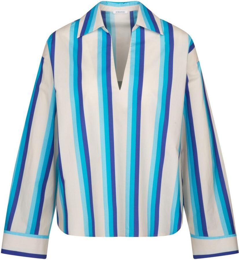 Seidensticker Klassieke blouse Zwarte roos Tuniek strepen