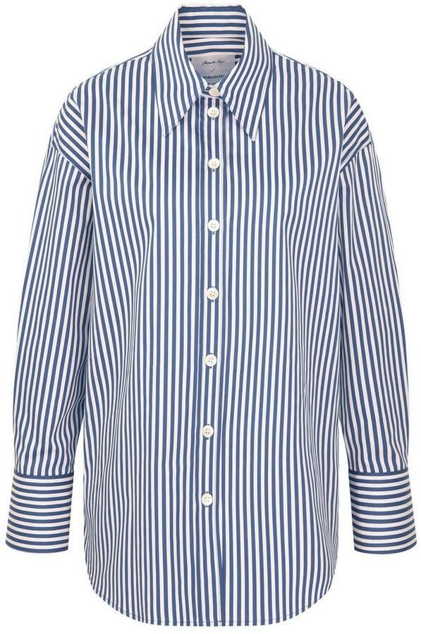 Seidensticker Lange blouse Zwarte roos Lange mouwen kraag strepen - Foto 7