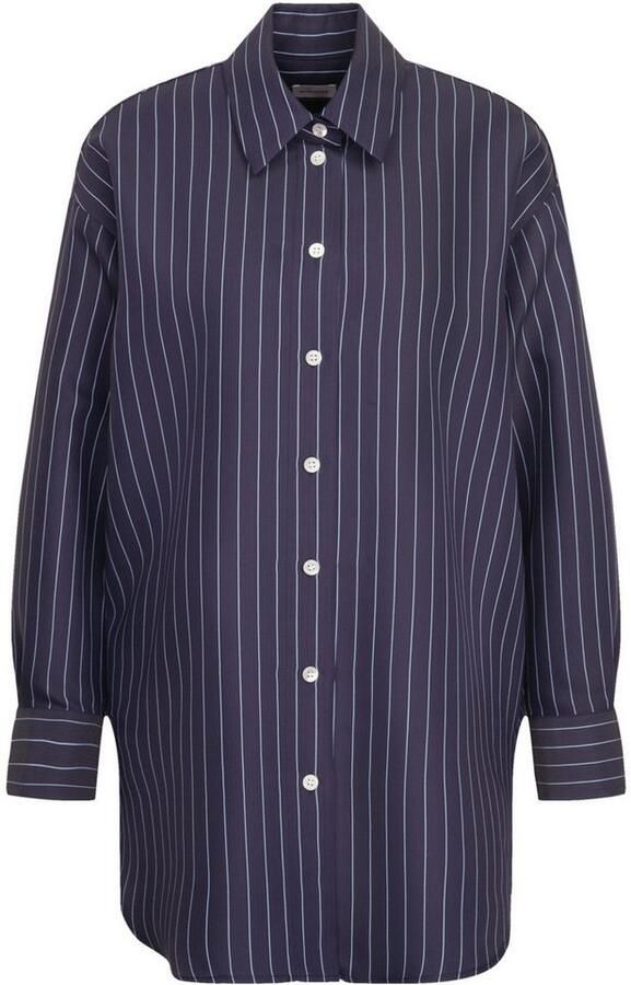 Seidensticker Lange blouse Zwarte roos Lange mouwen kraag strepen - Foto 7