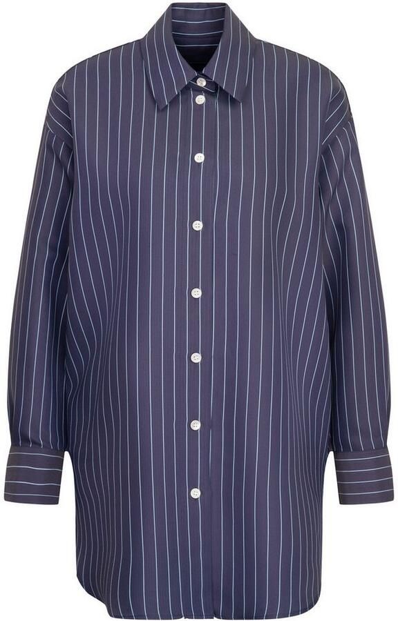 Seidensticker Lange blouse Zwarte roos Lange mouwen kraag strepen - Foto 7