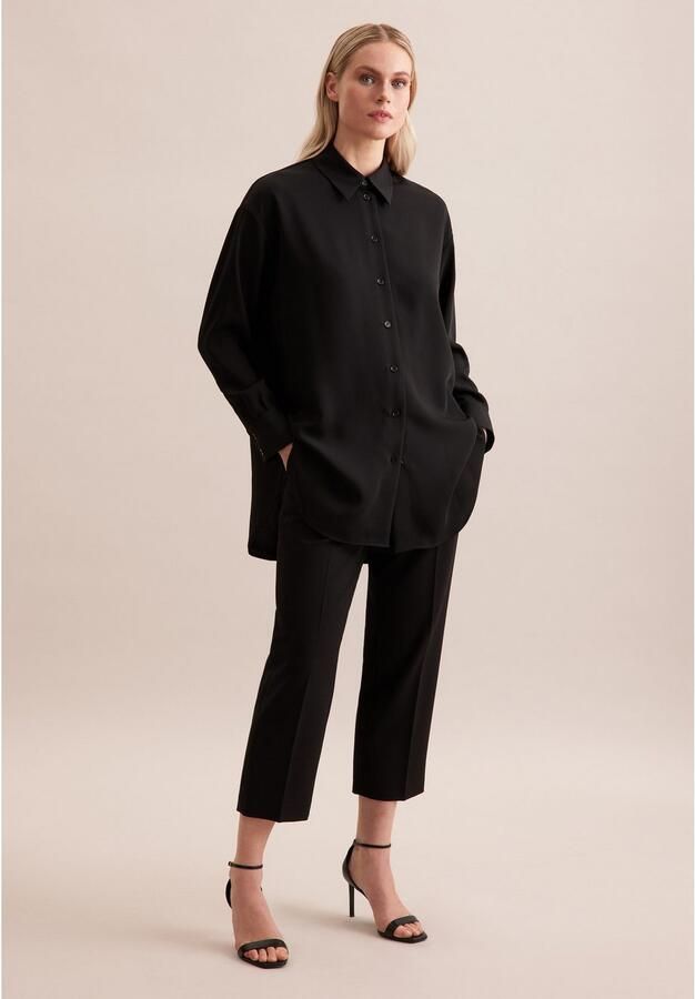 Seidensticker Overhemdblouse 1 1 kraag uni - Foto 2