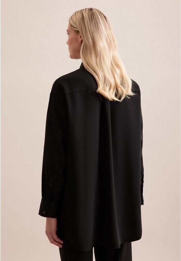 Seidensticker Overhemdblouse 1 1 kraag uni - Foto 3