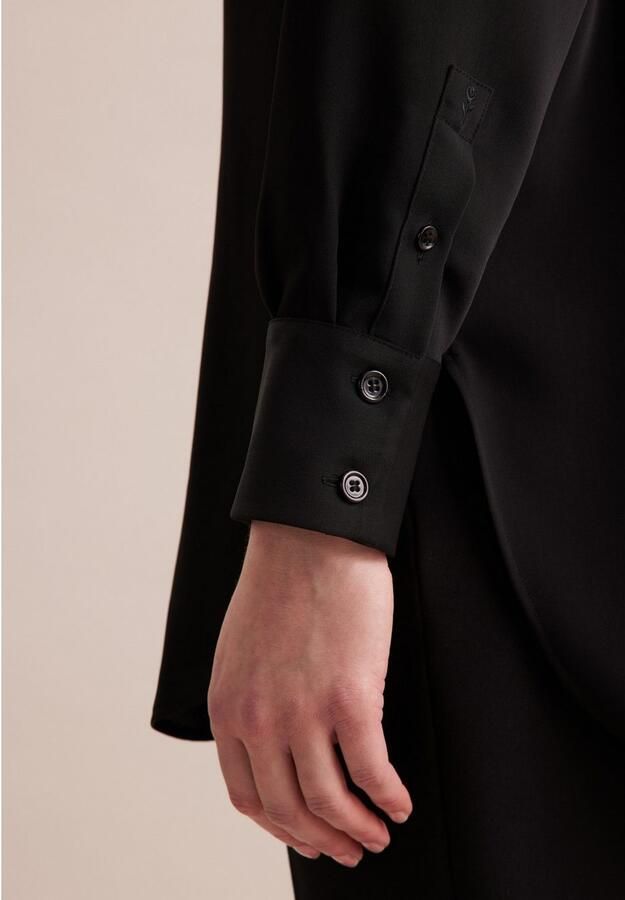 Seidensticker Overhemdblouse 1 1 kraag uni - Foto 5