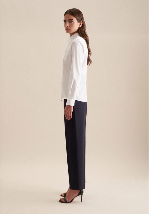 Seidensticker Overhemdblouse 1 1 kraag uni - Foto 3