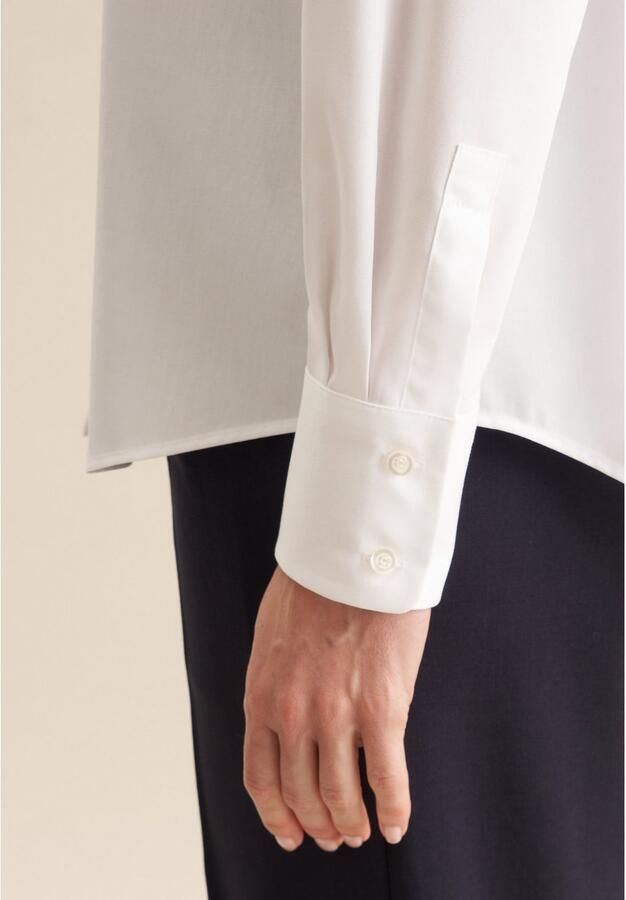 Seidensticker Overhemdblouse 1 1 kraag uni - Foto 9