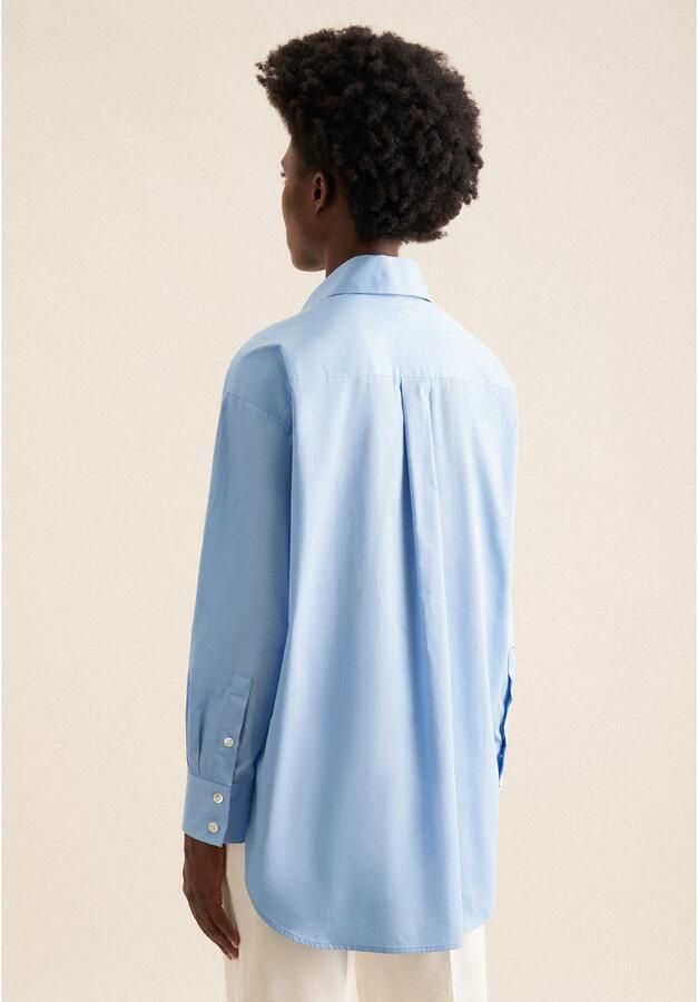 Seidensticker Overhemdblouse 1 1 kraag uni - Foto 2