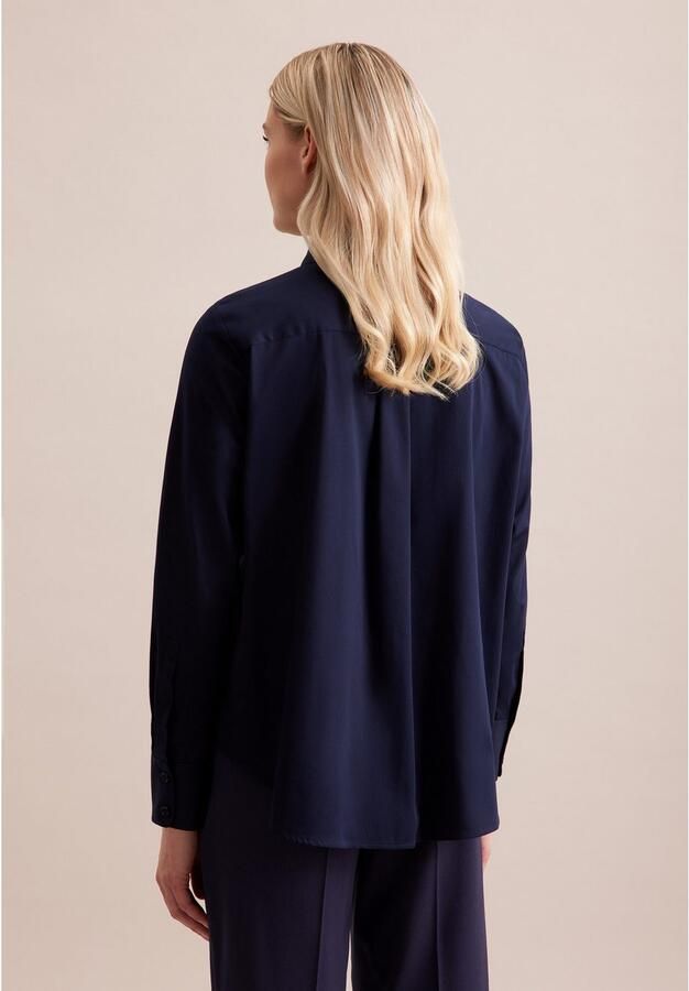 Seidensticker Overhemdblouse 1 1 kraag uni - Foto 4