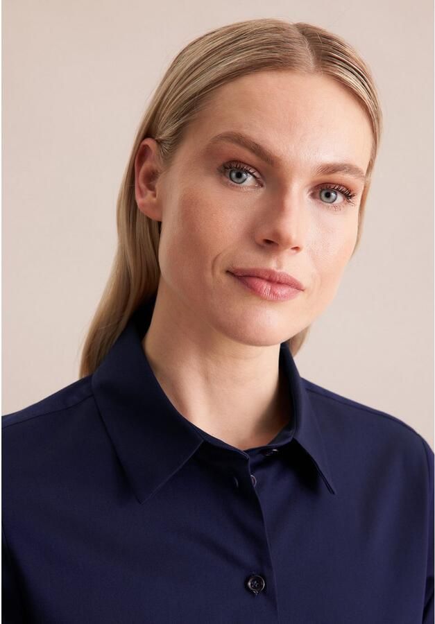 Seidensticker Overhemdblouse 1 1 kraag uni - Foto 2