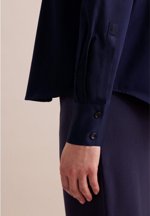 Seidensticker Overhemdblouse 1 1 kraag uni - Foto 7