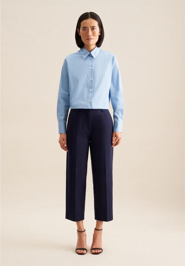 Seidensticker Overhemdblouse 1 1 kraag uni - Foto 6