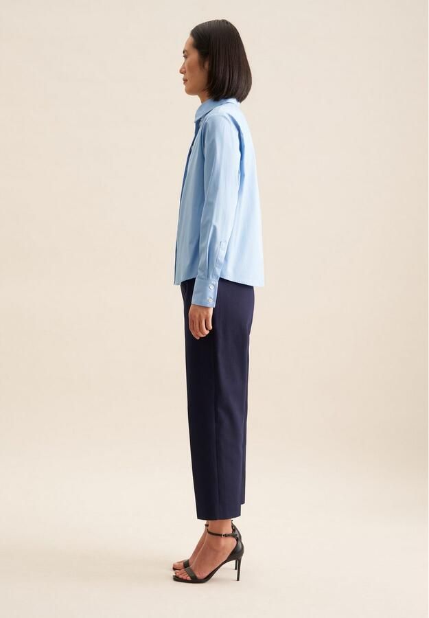 Seidensticker Overhemdblouse 1 1 kraag uni - Foto 7