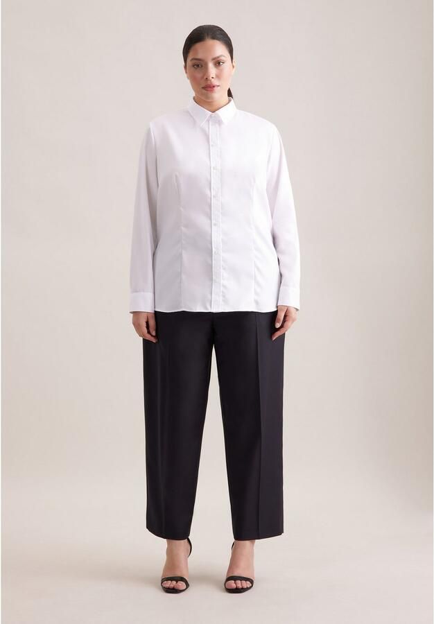 Seidensticker Overhemdblouse 1 1 kraag uni - Foto 4