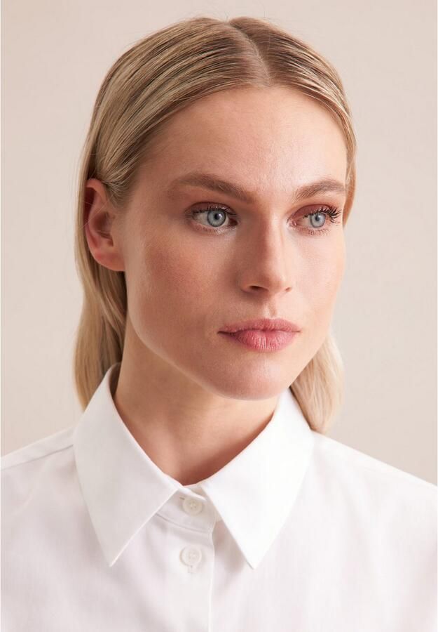 Seidensticker Overhemdblouse 1 1 kraag uni - Foto 5