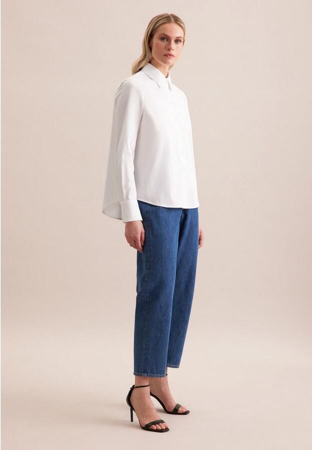 Seidensticker Overhemdblouse 1 1 kraag uni - Foto 7