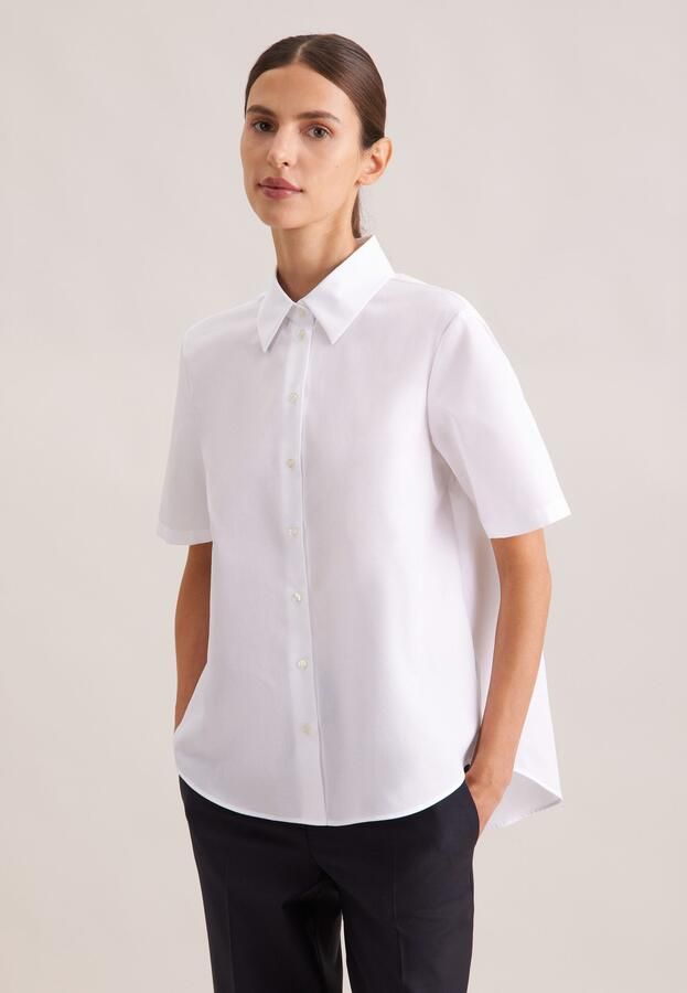 Seidensticker Overhemdblouse 1 2 kraag uni - Foto 7