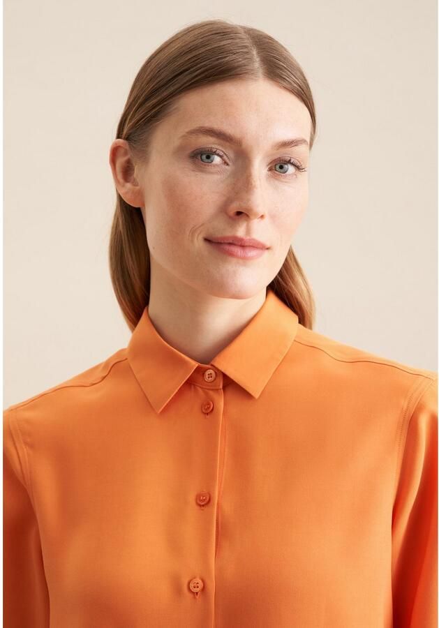 Seidensticker Overhemdblouse Lange mouwen kraag uni - Foto 8