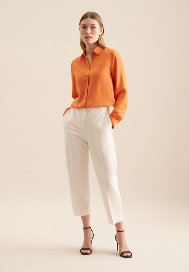 Seidensticker Overhemdblouse Lange mouwen kraag uni - Foto 4