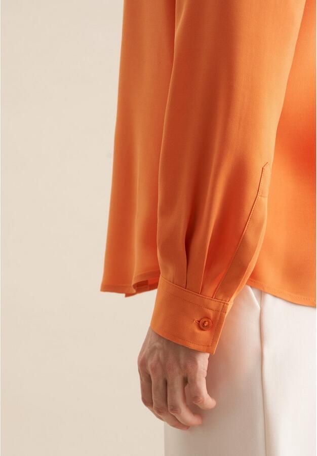 Seidensticker Overhemdblouse Lange mouwen kraag uni - Foto 3