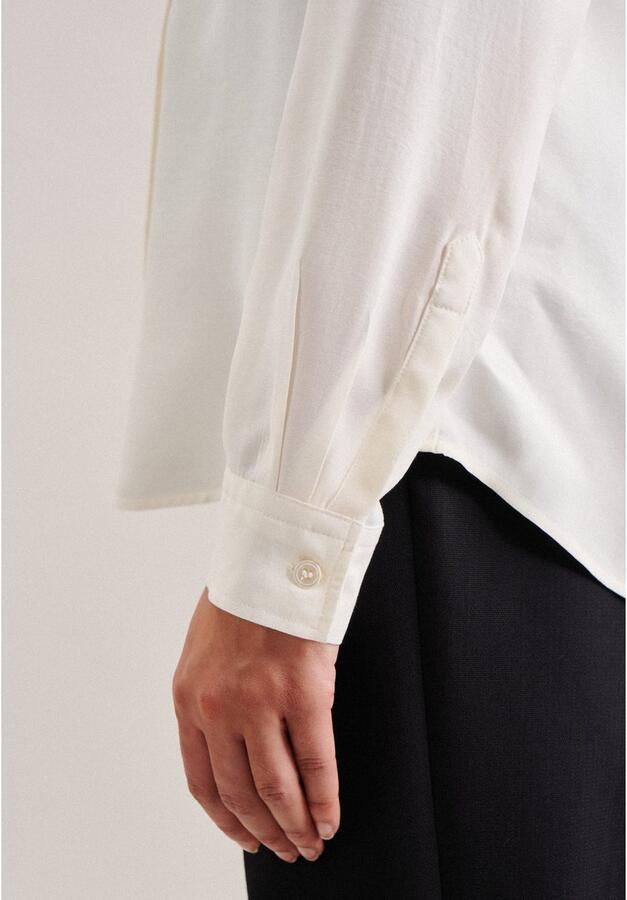Seidensticker Overhemdblouse Lange mouwen kraag uni - Foto 5