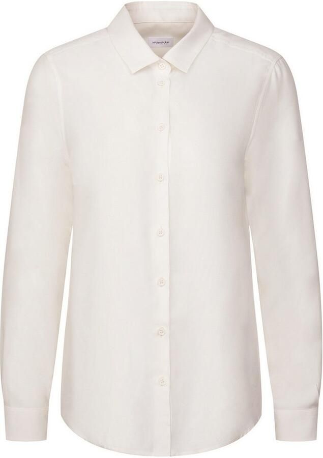 Seidensticker Overhemdblouse Lange mouwen kraag uni - Foto 3