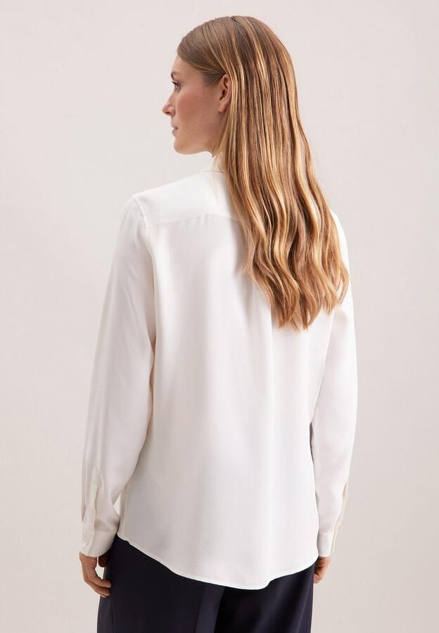 Seidensticker Overhemdblouse Lange mouwen kraag uni - Foto 11