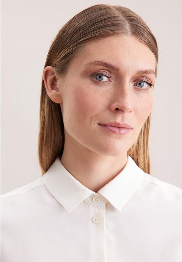 Seidensticker Overhemdblouse Lange mouwen kraag uni - Foto 8