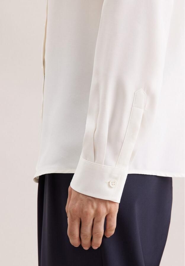 Seidensticker Overhemdblouse Lange mouwen kraag uni - Foto 9