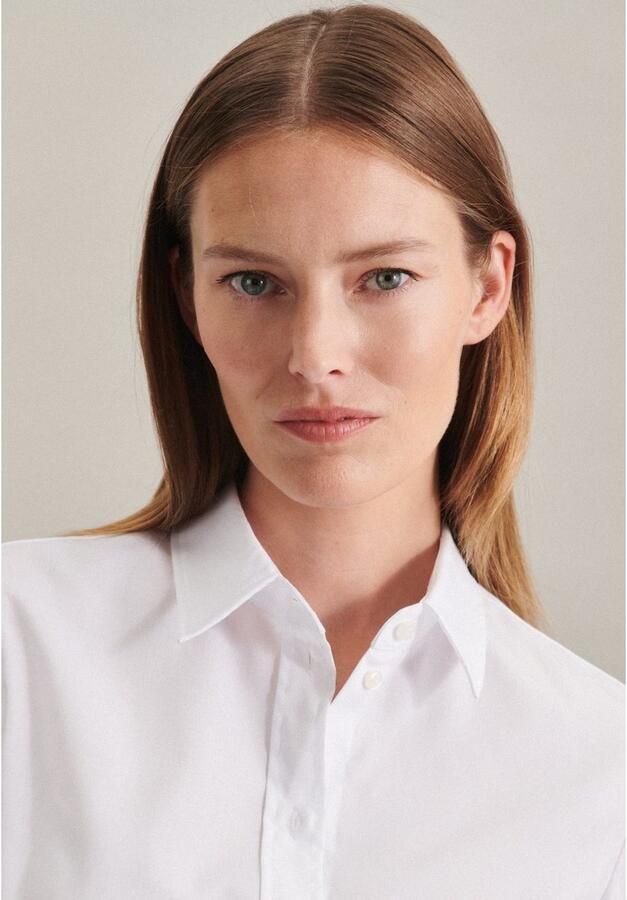 Seidensticker Shirt Blouse Slim fit Wit Dames - Foto 2