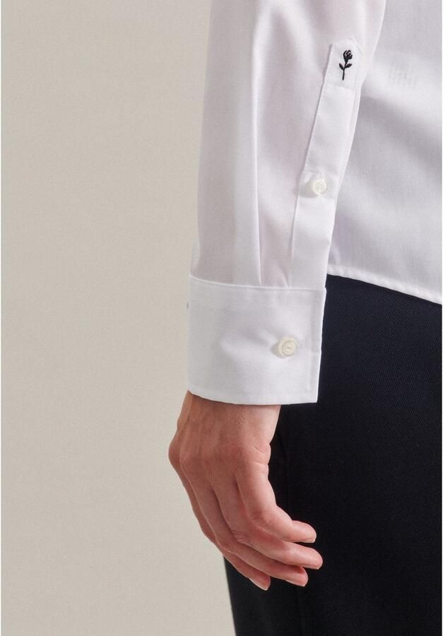 Seidensticker Shirt Blouse Slim fit Wit Dames - Foto 3