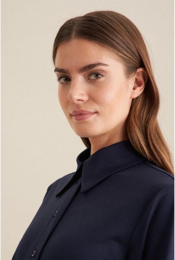 Seidensticker Overhemdblouse Zwarte roos 1 1 kraag uni - Foto 7