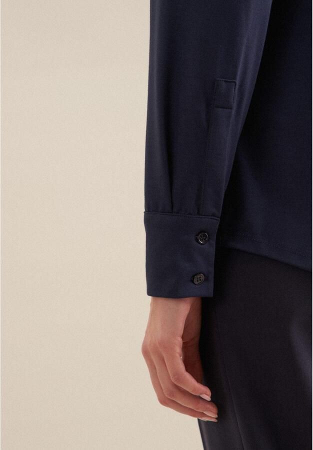 Seidensticker Overhemdblouse Zwarte roos 1 1 kraag uni - Foto 4