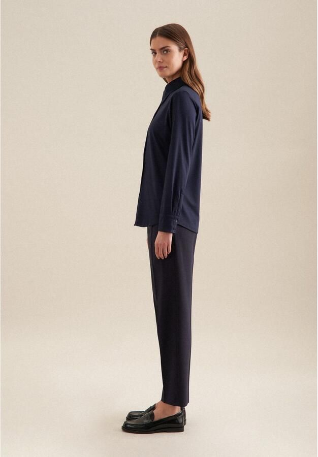 Seidensticker Overhemdblouse Zwarte roos 1 1 kraag uni - Foto 5