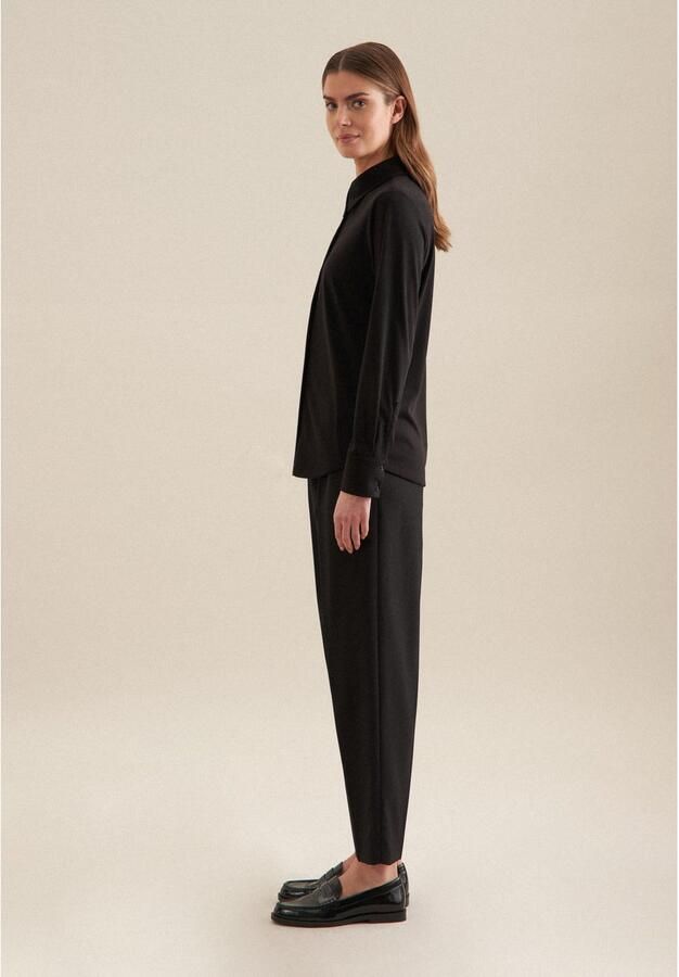 Seidensticker Overhemdblouse Zwarte roos 1 1 kraag uni - Foto 6