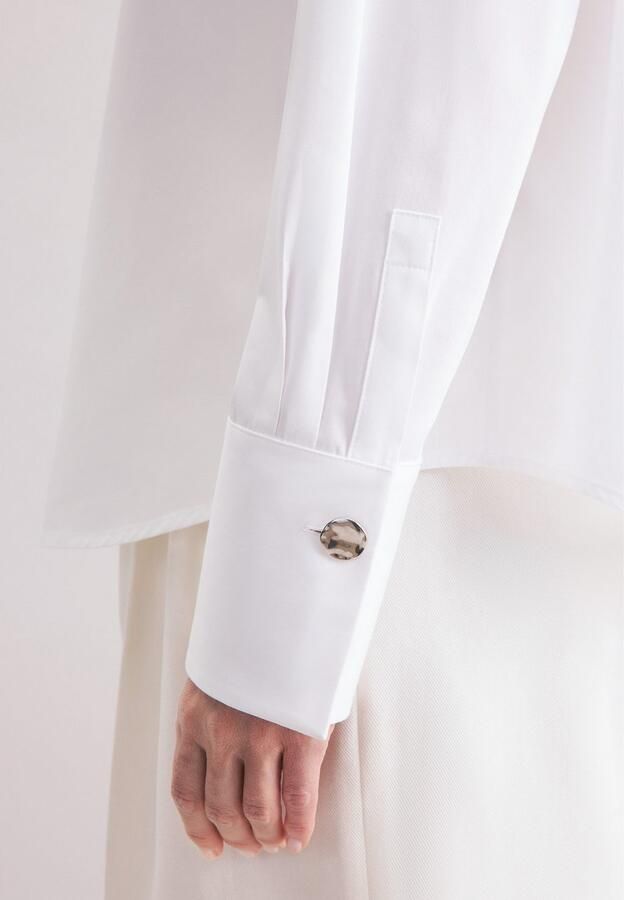 Seidensticker Overhemdblouse Zwarte roos 1 1 kraag uni - Foto 5